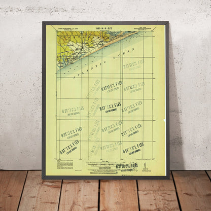 Old Map of East Hampton, New York by USGS, 1921 – Sag Harbor, Southampton & Gardiner's Bay