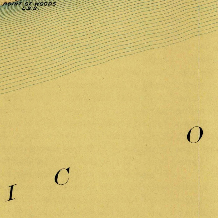 Old Map of Fire Island, New York by USGS, 1911 – Great South Bay, Bay Shore & Patchogue