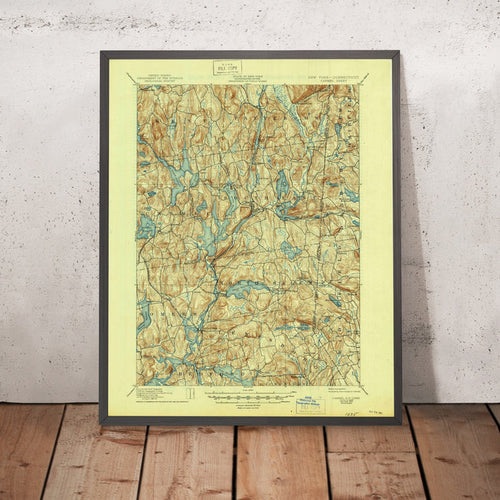 Old Map of Katonah, New York by USGS, 1928 – Carmel, Somers & Croton River