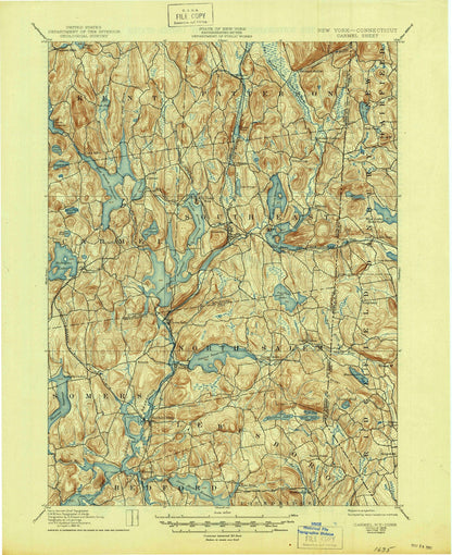 Old Map of Katonah, New York by USGS, 1928 – Carmel, Somers & Croton River