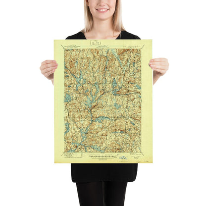 Old Map of Katonah, New York by USGS, 1928 – Carmel, Somers & Croton River