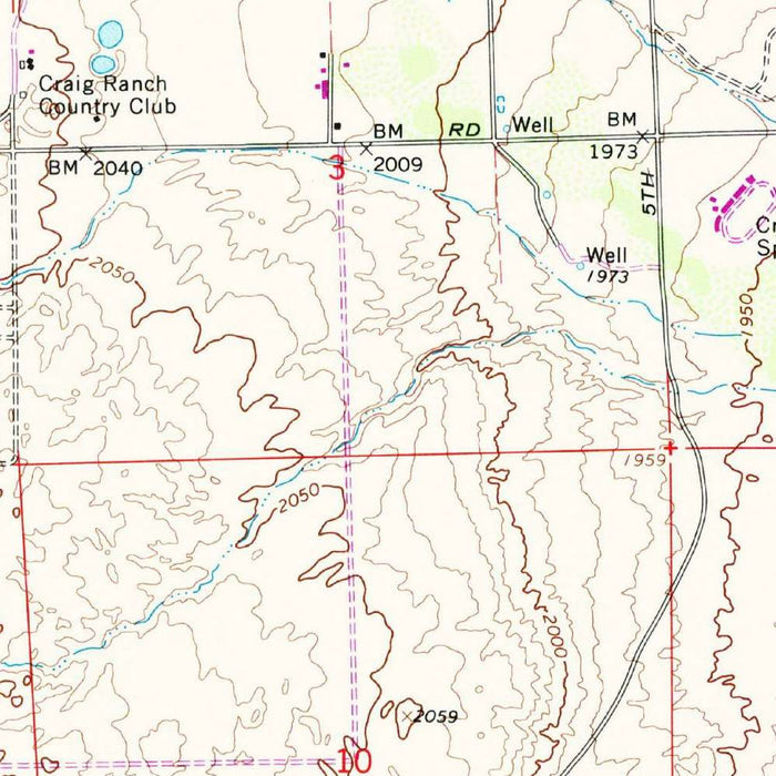 Old Map of Las Vegas, Nevada by USGS, 1967 – Las Vegas Valley & Desert Hills