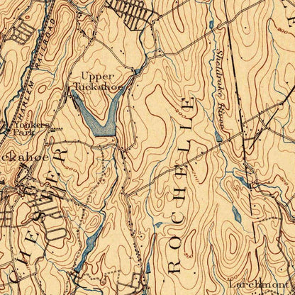 Old Map of Manhattan, New York by USGS, 1898 – Harlem, Upper East Side & Upper West Side