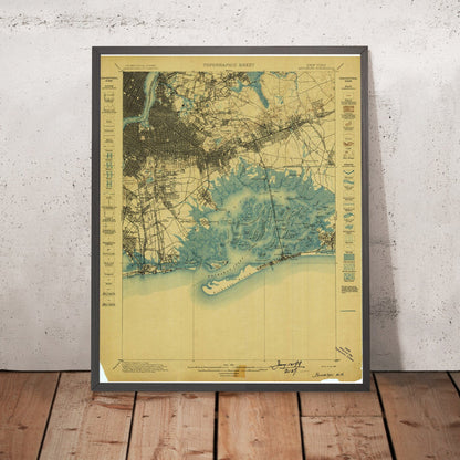 Old Map of SoHo, New York by USGS, 1898 – Brooklyn, Manhattan & East River