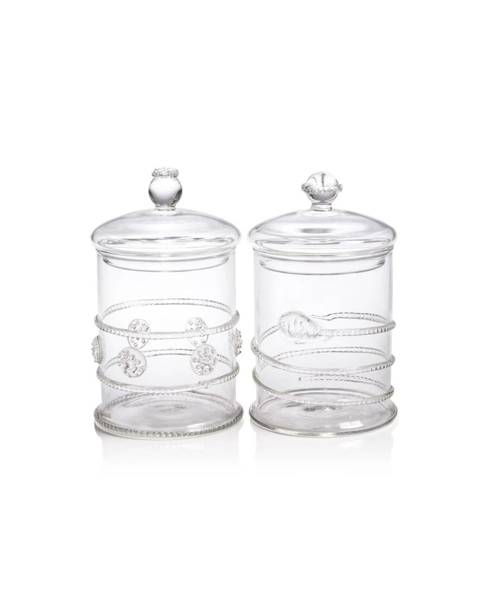 Ophelia Glass Jar, Set of 2