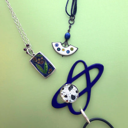 Orbit-Blue Necklace
