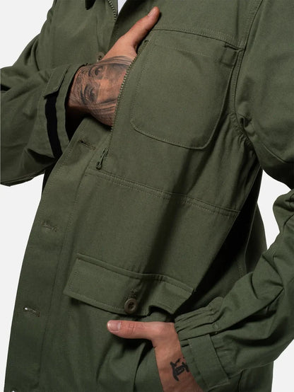 BETWEEN SIDES Overshirt - Khaki - Overshirts CEKET
