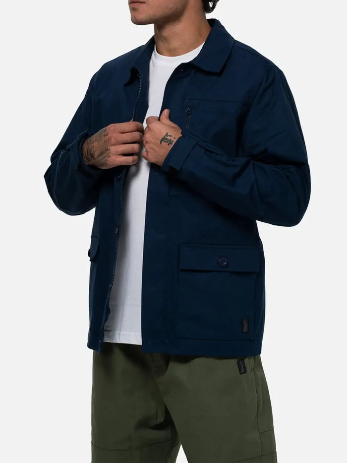 BETWEEN SIDES Overshirt - Navy - Overshirts CEKET