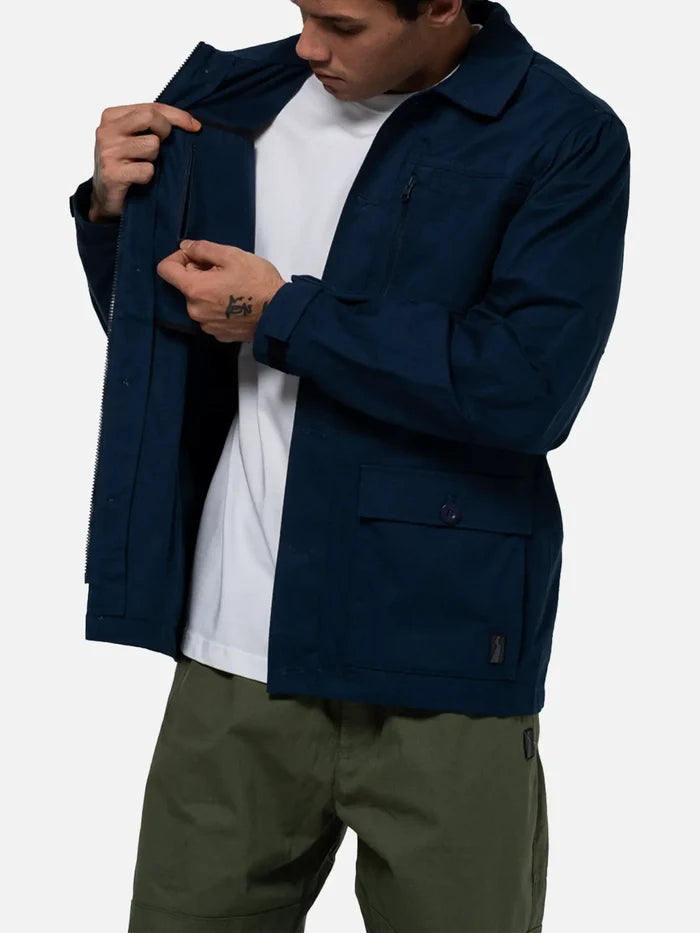 BETWEEN SIDES Overshirt - Navy - Overshirts CEKET
