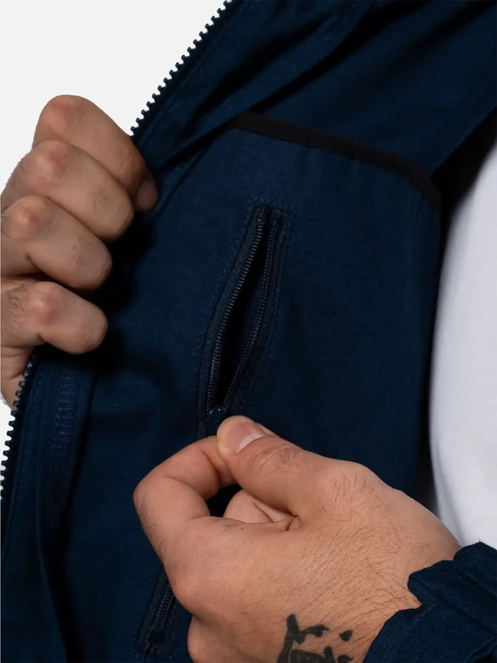 BETWEEN SIDES Overshirt - Navy - Overshirts CEKET
