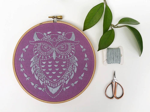Owl Embroidery Kit