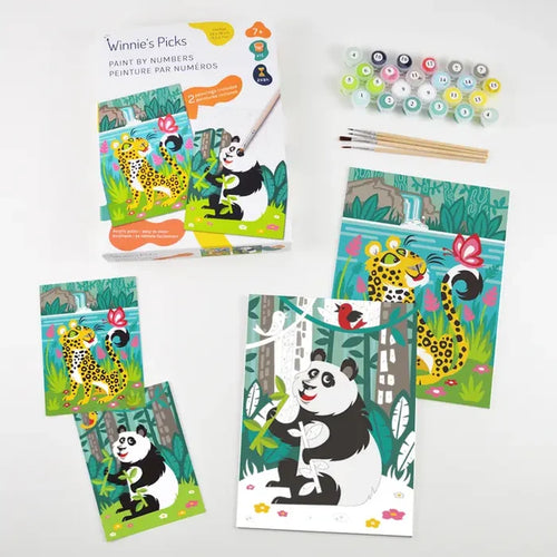 Panda and Leopard paint Set