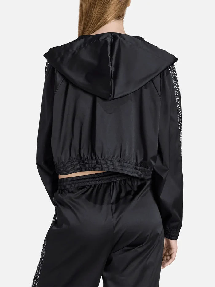 ADIDAS ORIGINALS Pearl Cropped Zip Hoodie - Black - Hoodies EŞOFMAN ÜSTÜ