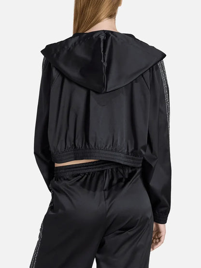 ADIDAS ORIGINALS Pearl Cropped Zip Hoodie - Black - Hoodies EŞOFMAN ÜSTÜ