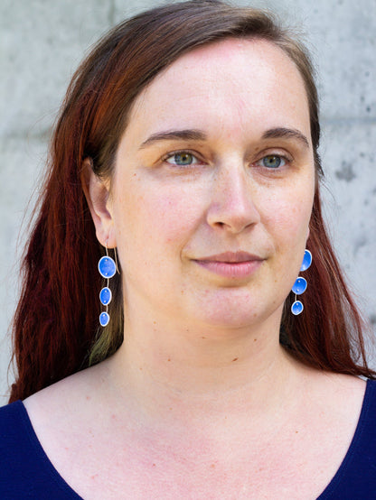 Periwinkle Porcelain Pod Earrings