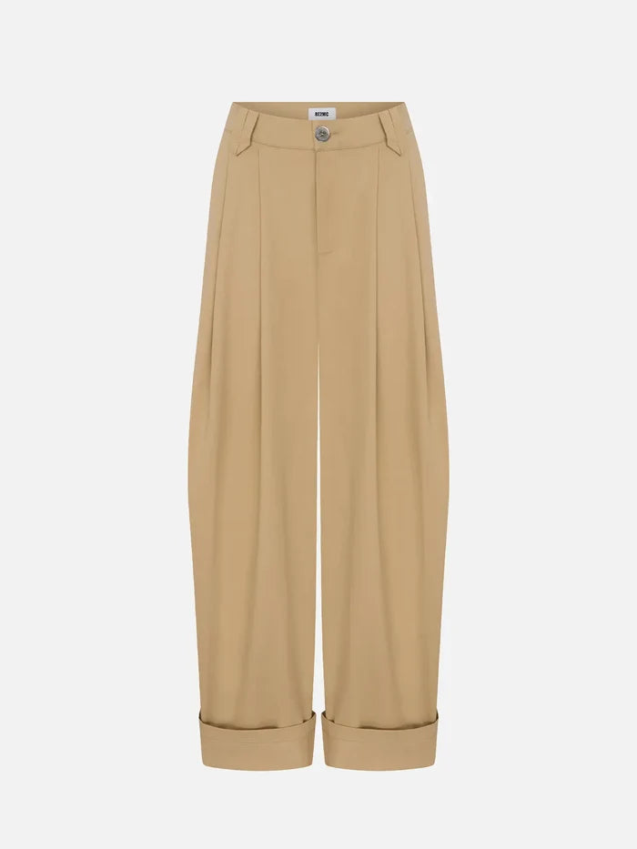 RE2MC Pileli Pantolon - Bej - Trousers PANTOLON
