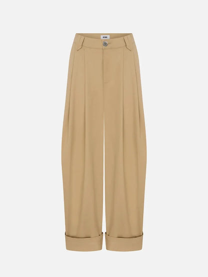RE2MC Pileli Pantolon - Bej - Trousers PANTOLON