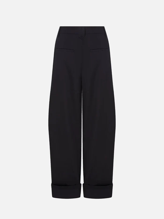 RE2MC Pileli Pantolon - Siyah - Trousers PANTOLON