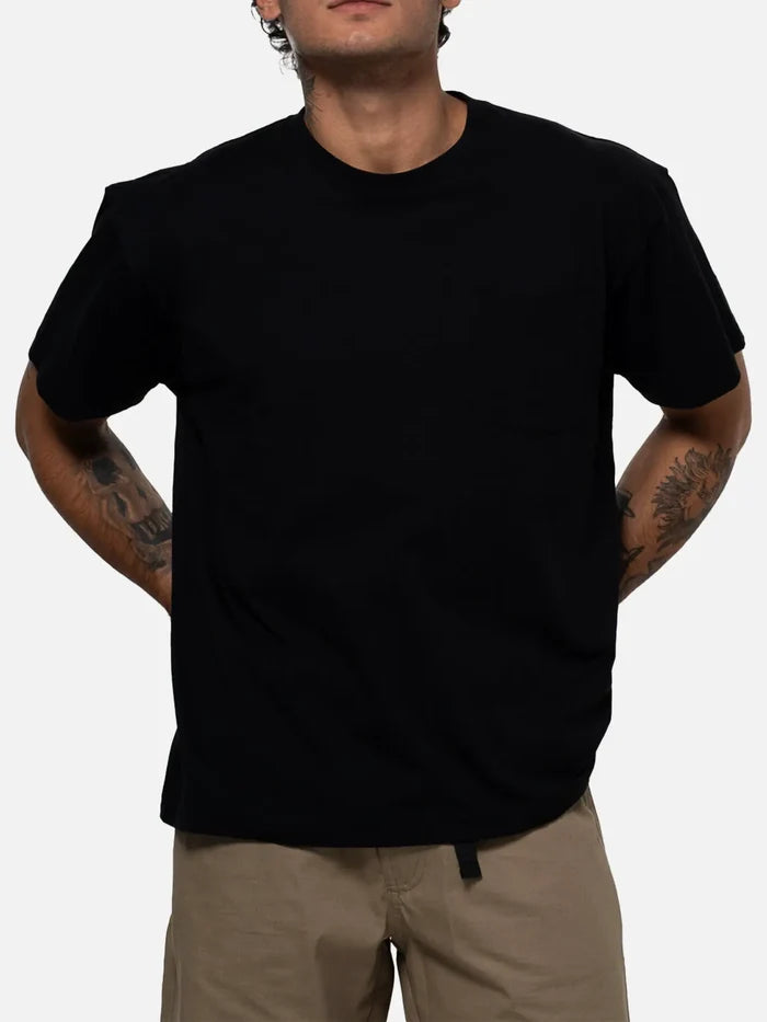 BETWEEN SIDES Pocket Tee - Black - T-Shirts T-SHIRT