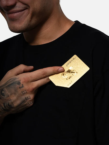 BETWEEN SIDES Pocket Tee - Black - T-Shirts T-SHIRT