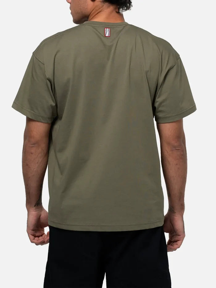 BETWEEN SIDES Pocket Tee - Khaki - T-Shirts T-SHIRT
