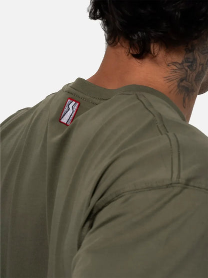 BETWEEN SIDES Pocket Tee - Khaki - T-Shirts T-SHIRT
