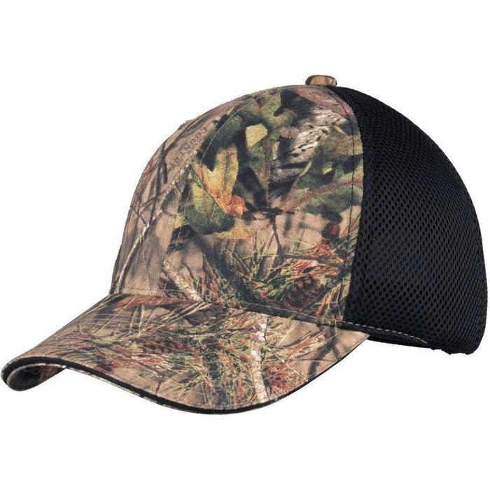 no-logo Port Authority Camouflage Cap With Air Mesh Back-Regular-Port Authority-Mossy Oak Break-Up Country/Black Mesh-OSFA-Thread Logic
