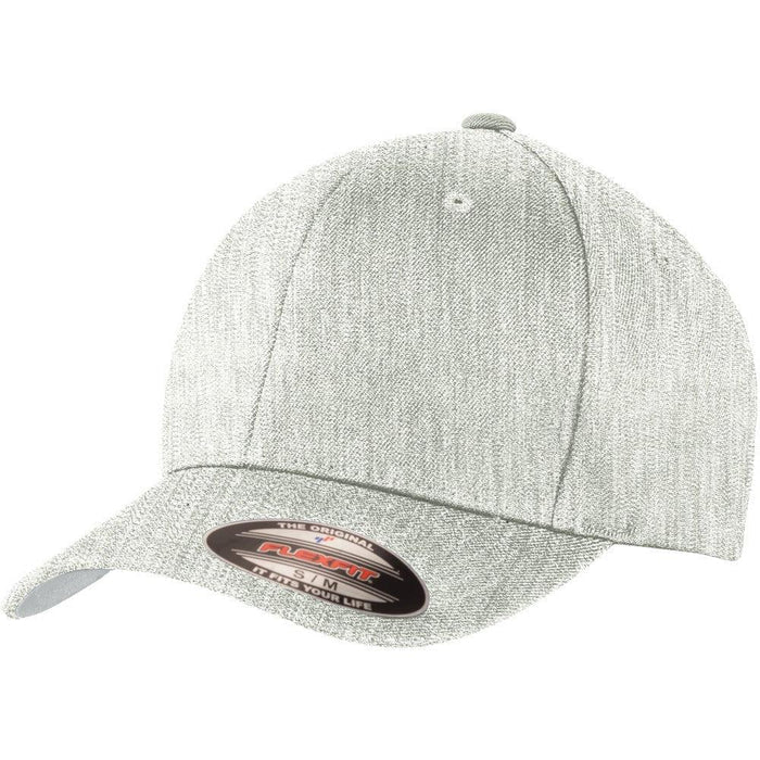 no-logo Port Authority Flexfit Wool Blend Cap-Regular-Port Authority-Light Heather Grey-S/M-Thread Logic