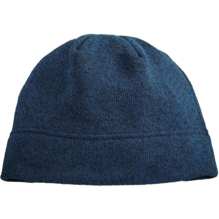 Port Authority Heathered Knit Beanie-Regular-Port Authority-Lagoon Blue Heather/Black-OSFA-Thread Logic