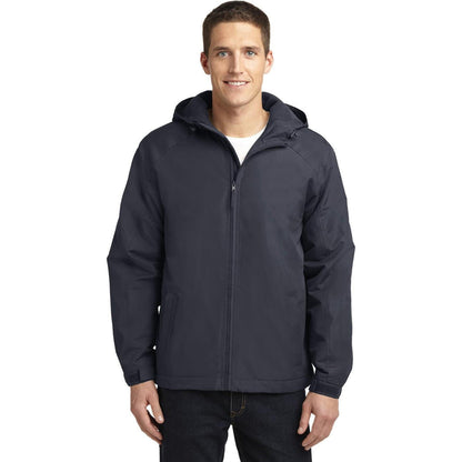 no-logo Port Authority Hooded Charger Jacket-Regular-Port Authority-Thread Logic