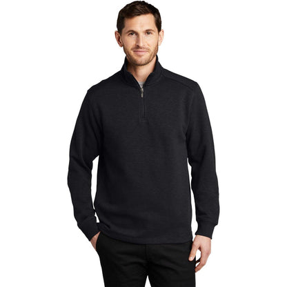 no-logo Port Authority Slub Fleece 1/4-Zip Pullover-Regular-Port Authority-Thread Logic