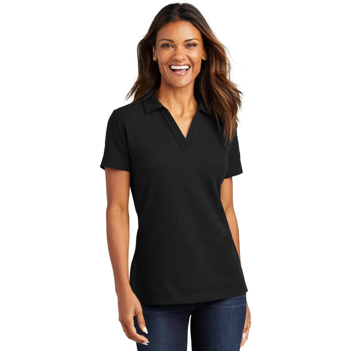 no-logo Port Authority Ladies C-Free Cotton Blend Pique Polo-Regular-Port Authority-Thread Logic