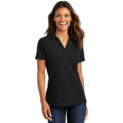 no-logo Port Authority Ladies C-Free Cotton Blend Pique Polo-Regular-Port Authority-Thread Logic