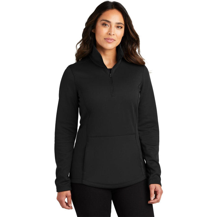 no-logo Port Authority Ladies Smooth Fleece 1/4-Zip-Regular-Port Authority-Thread Logic