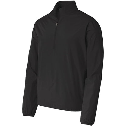 no-logo Port Authority Zephyr 1/2-Zip Pullover-Regular-Port Authority-Black-S-Thread Logic