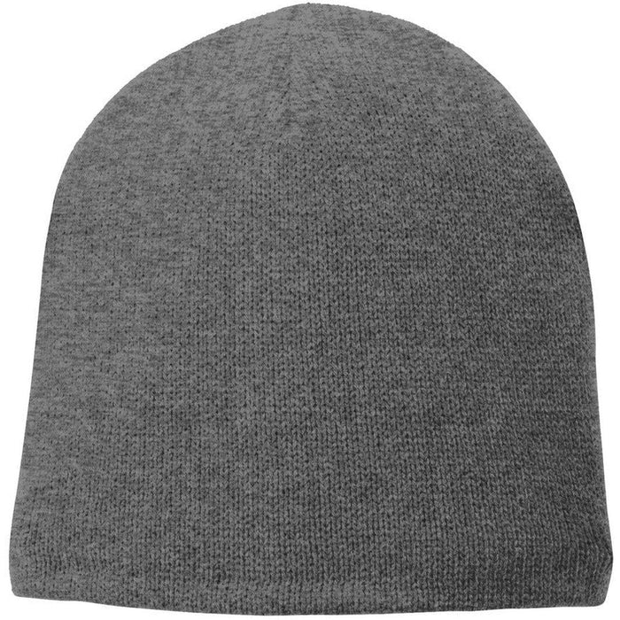Port & Company Fleece-Lined Beanie Cap-Regular-Port & Company-Athletic Oxford-OSFA-Thread Logic