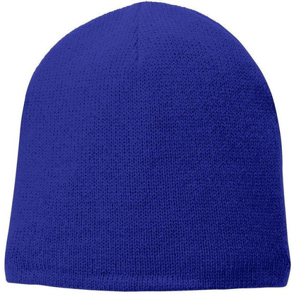 Port & Company Fleece-Lined Beanie Cap-Regular-Port & Company-Athletic Royal-OSFA-Thread Logic