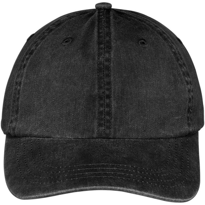 Port & Company Pigment-Dyed Cap-Regular-Port & Company-Black-OSFA-Thread Logic