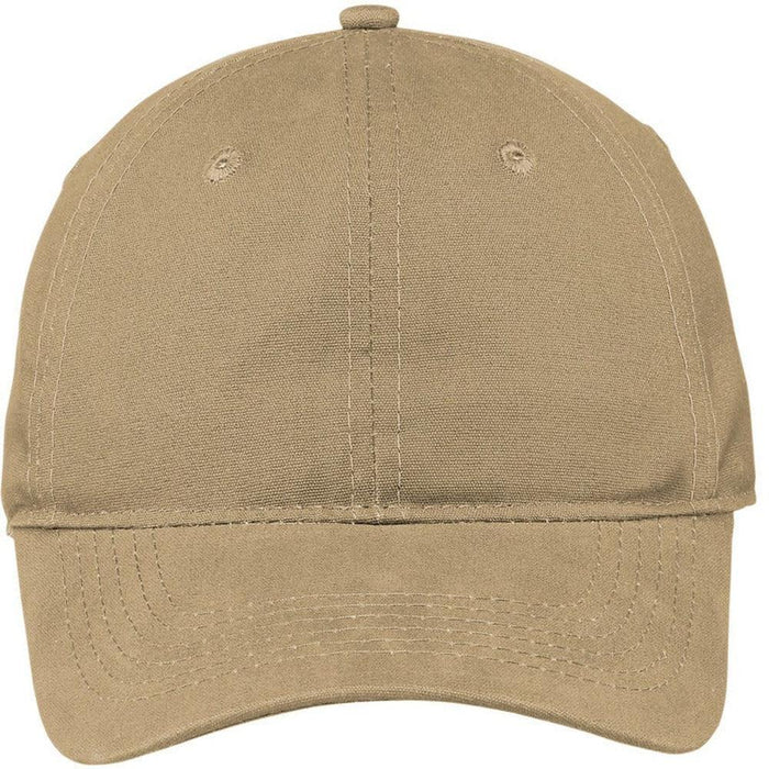Port & Company Soft Brushed Canvas Cap-Regular-Port & Company-Khaki-OSFA-Thread Logic