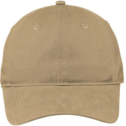 Port & Company Soft Brushed Canvas Cap-Regular-Port & Company-Khaki-OSFA-Thread Logic