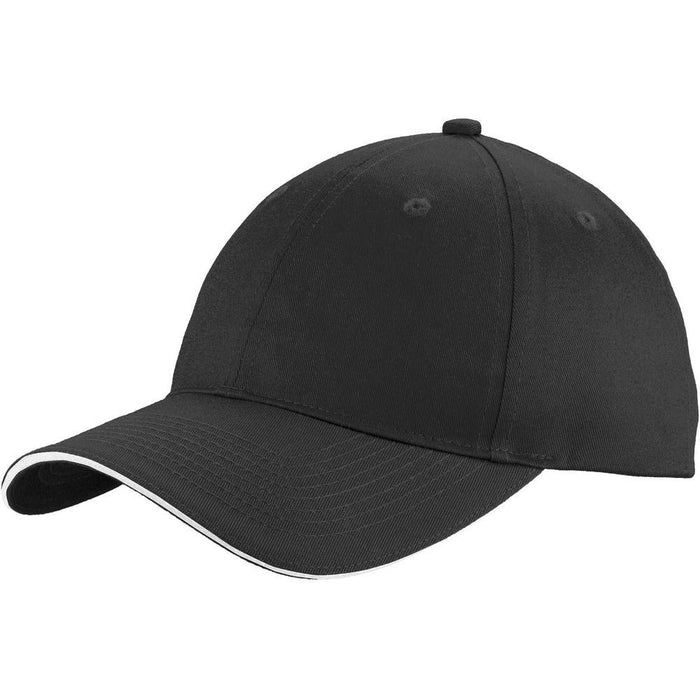 no-logo Port & Company Unstructured Sandwich Bill Cap-Regular-Port & Company-Thread Logic