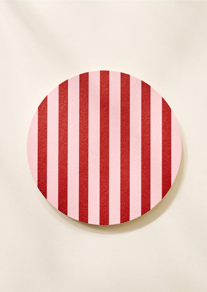 Pink / Maroon Stripes