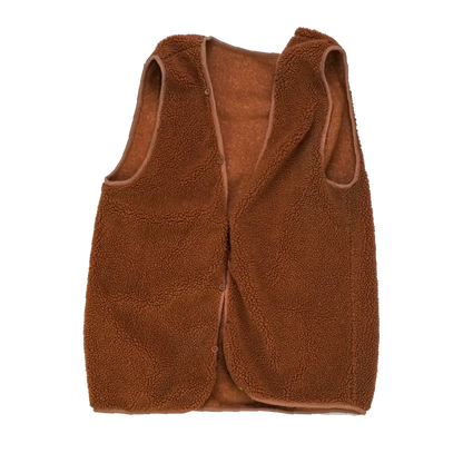 Production Made Brown Fleece Vest - Small, Item 1 - Film Production Used - Vests