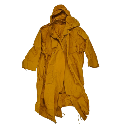 Production Made Yellow Canvas Parka with Hood - Jepperd "Hero", 3XLarge - Film Production Used - Parkas