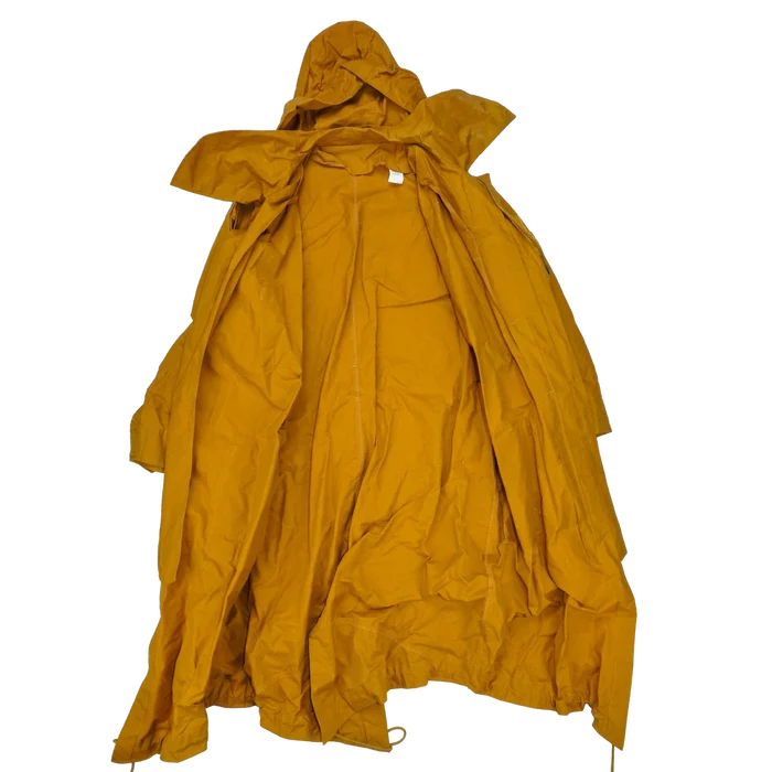 Production Made Yellow Canvas Parka with Hood - Jepperd "Hero", 3XLarge - Film Production Used - Parkas