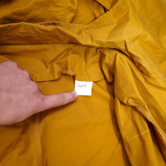 Production Made Yellow Canvas Parka with Hood - Jepperd "Hero", 3XLarge - Film Production Used - Parkas