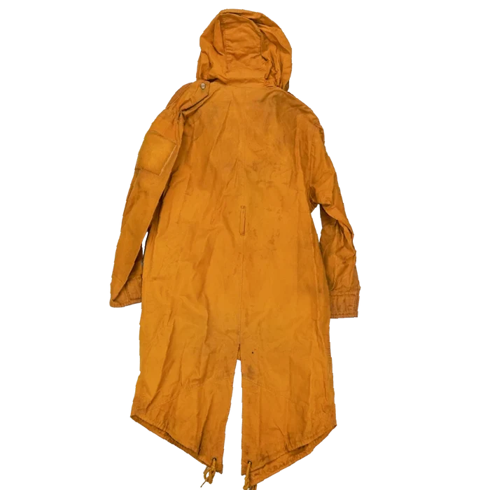 Production Made Yellow Canvas Parka with Hood - Large, Item 5 - Film Production Used - Parkas