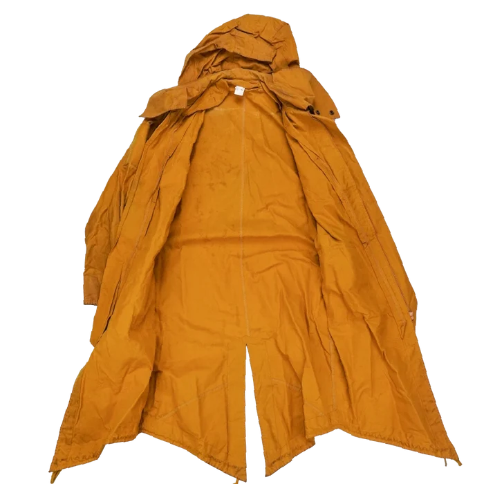 Production Made Yellow Canvas Parka with Hood - Large, Item 5 - Film Production Used - Parkas