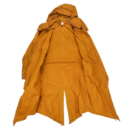 Production Made Yellow Canvas Parka with Hood - Large, Item 5 - Film Production Used - Parkas