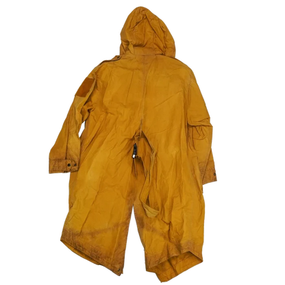 Production Made Yellow Canvas Parka with Hood - Medium, Item 1 - Film Production Used - Parkas